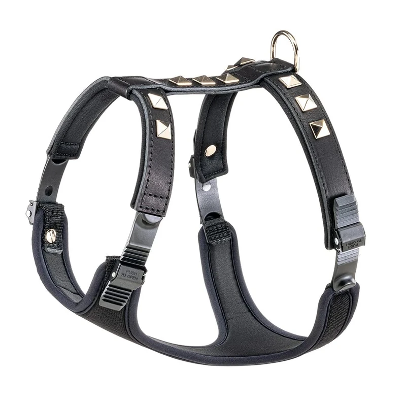 Ferplast Giotto Luxor Dog Harness, M, 40-50 cm/ 60-70 cm, Black