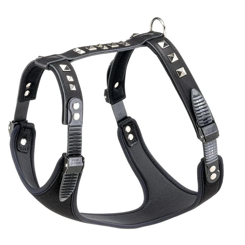 Ferplast Giotto Luxor Dog Harness, 50-70 cm/ 75-95 cm, Black