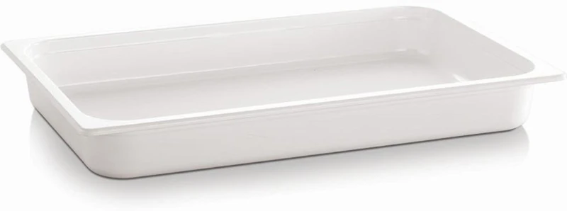 APS GN 1/1 Container – Eco Line, Melamine, White, 7 53 x 32.5 cm, H: 6,5 cm, 1 Litre