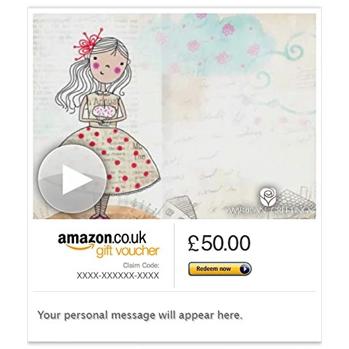 Amazon.co.uk eGift Card -Sending Birthday Wishes -Email - animation