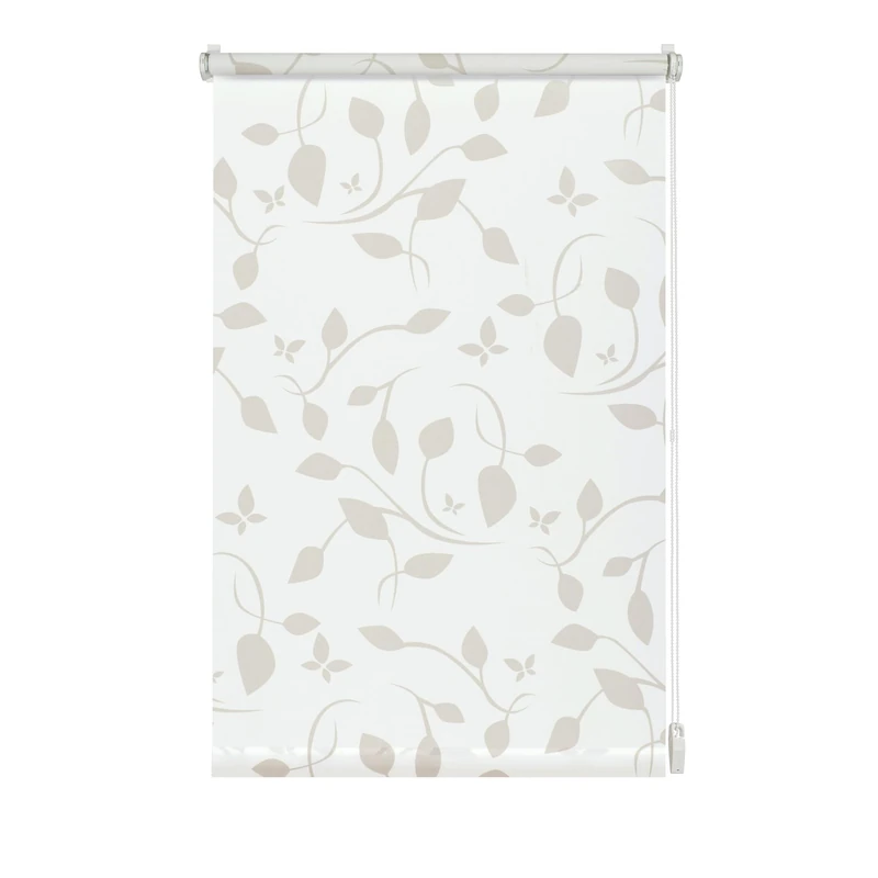 Gardinia Easyfix Decorative Roller Blind, Fabric, Scandinavian White/Nature, 120 x 150 cm