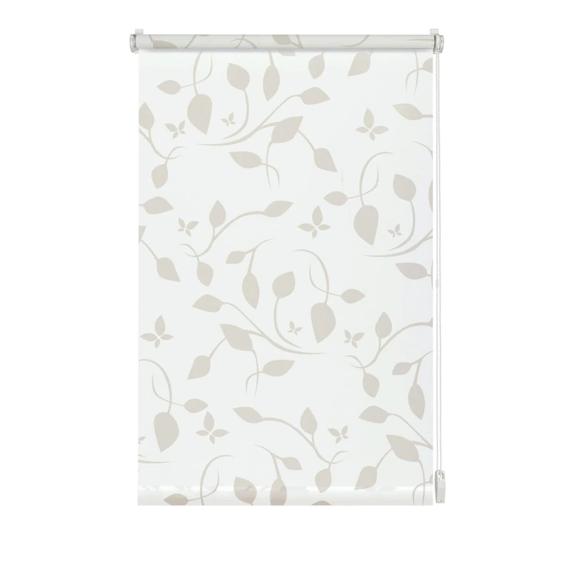 Gardinia Easyfix Decorative Roller Blind, Scandinavian White/Nature, 100 x 150 cm