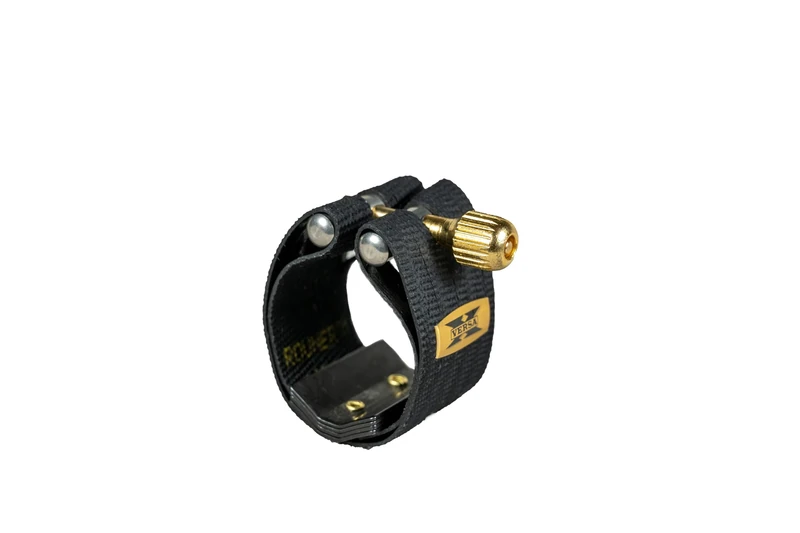 Rovner Versa X Series Premium Baritone Saxophone Ligature for Hard Rubber Mouthpeices X-3R - Black/Gold