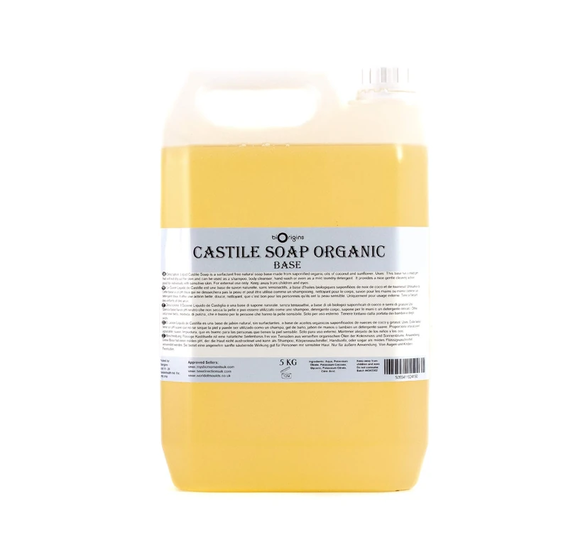 Liquid Castile Soap Organic 10Kg
