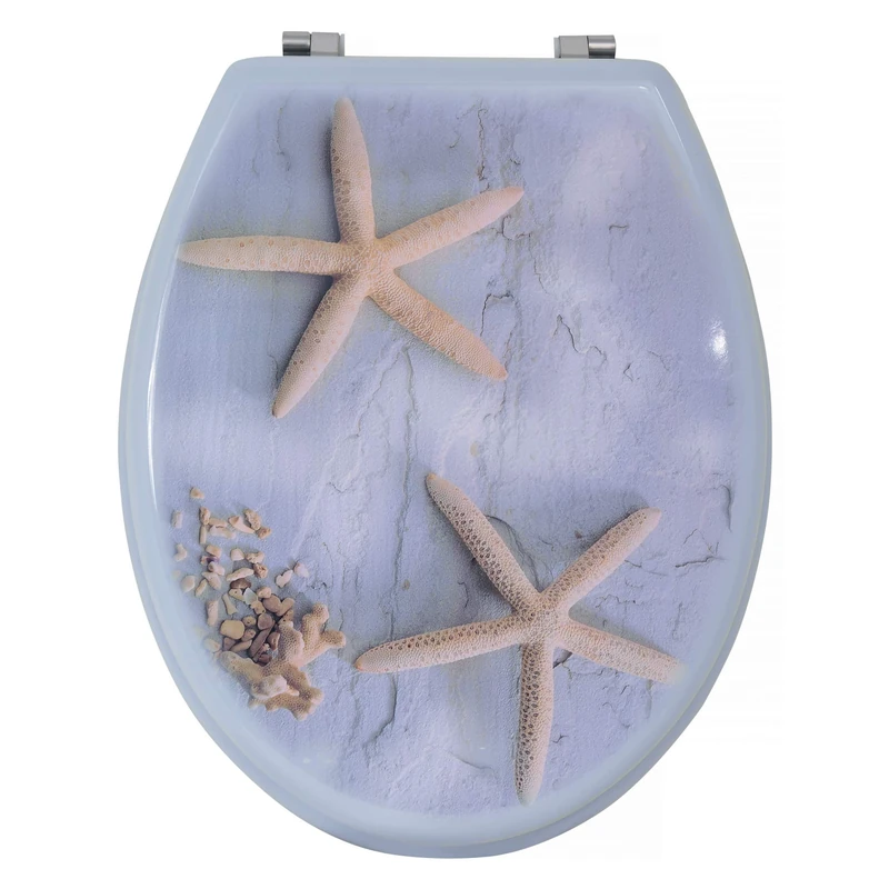 MSV "Starfish Toilet Seat, Multi-Colour