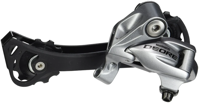 SHIMANO Deore RD-T610 SGS Rear Derailleur - Silver, Large