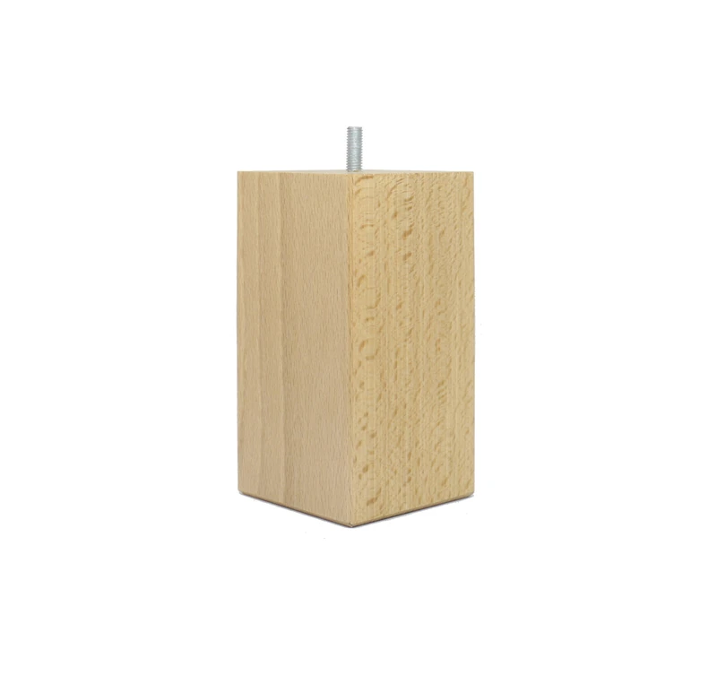 La Fabrique de Pieds The Making of Feet Set of 4 foot bed, Lacquered Wood, Clear, 15 x 8 x 8 cm