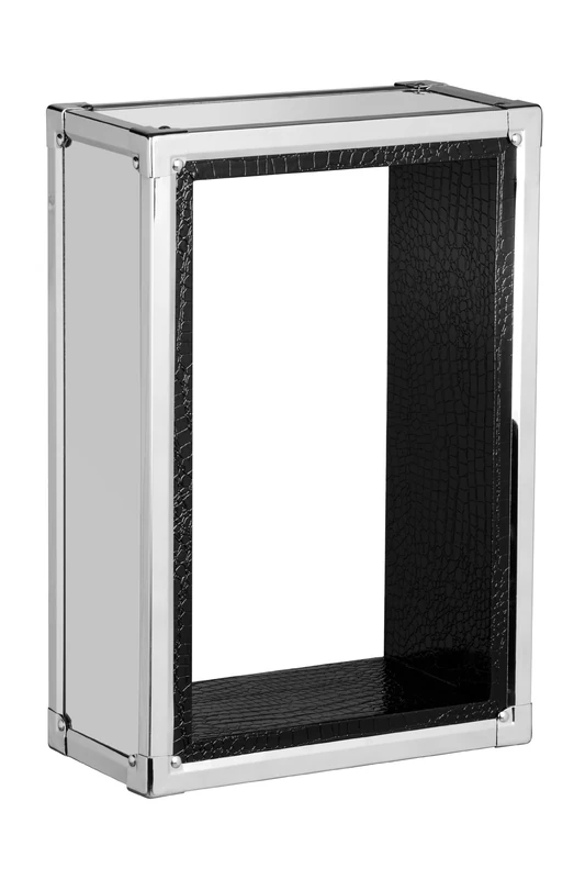 Premier Housewares Stainless Steel Crocodile Effect Wall Cube, 61 x 41 x 21 cm - Image 1