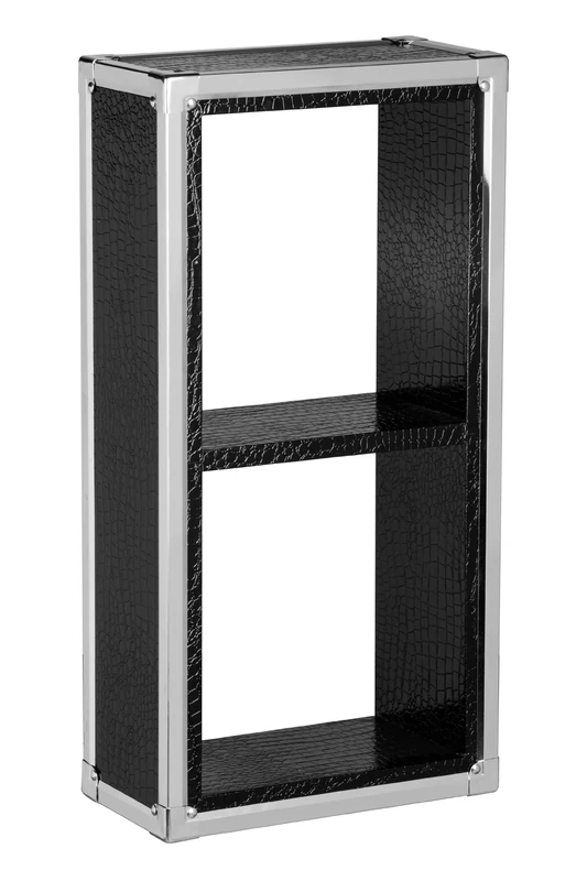 Premier Housewares Stainless Steel Crocodile Effect Wall Cube, 81 x 41 x 22 cm