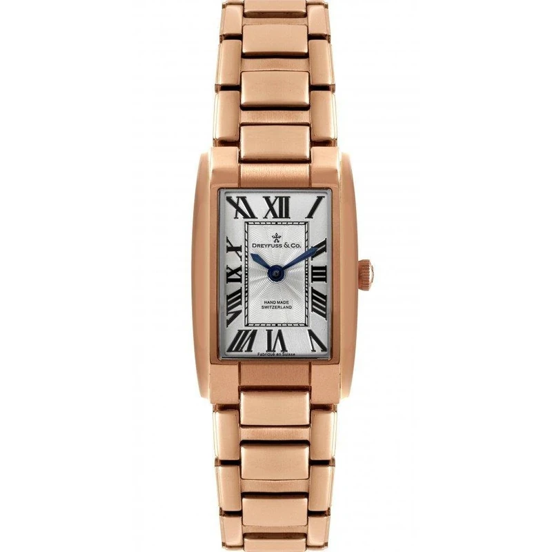 Dreyfuss Womens Classic Quartz Watch - DLB00054/01 Rose Gold