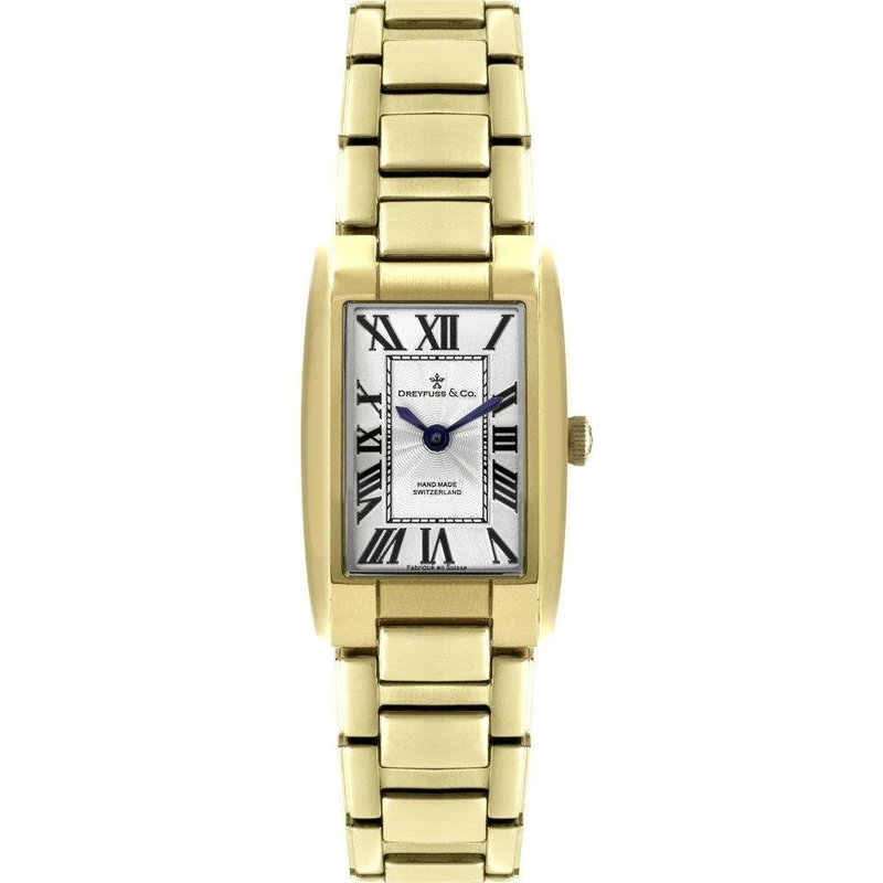 Dreyfuss Womens Quartz Watch, Analogue Classic Display and Stainless Steel Strap DLB00053/01