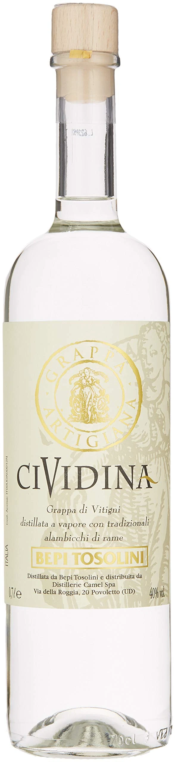 Bepi Tosolini Grappa Cividina Tipica 70 cl