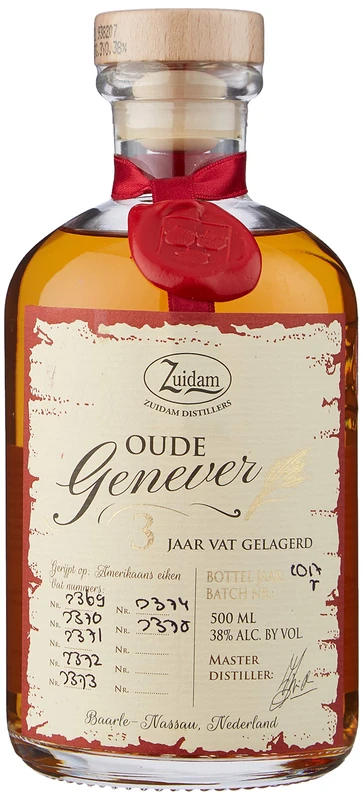 Zuidam Oude Genever 3 Year Old Single Barrel Gin - 50 cl