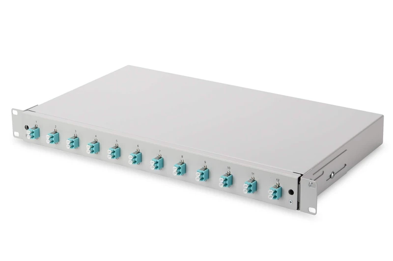 Digitus OM3 Multi-Mode LWL Splice Box - 12 LC Couplings