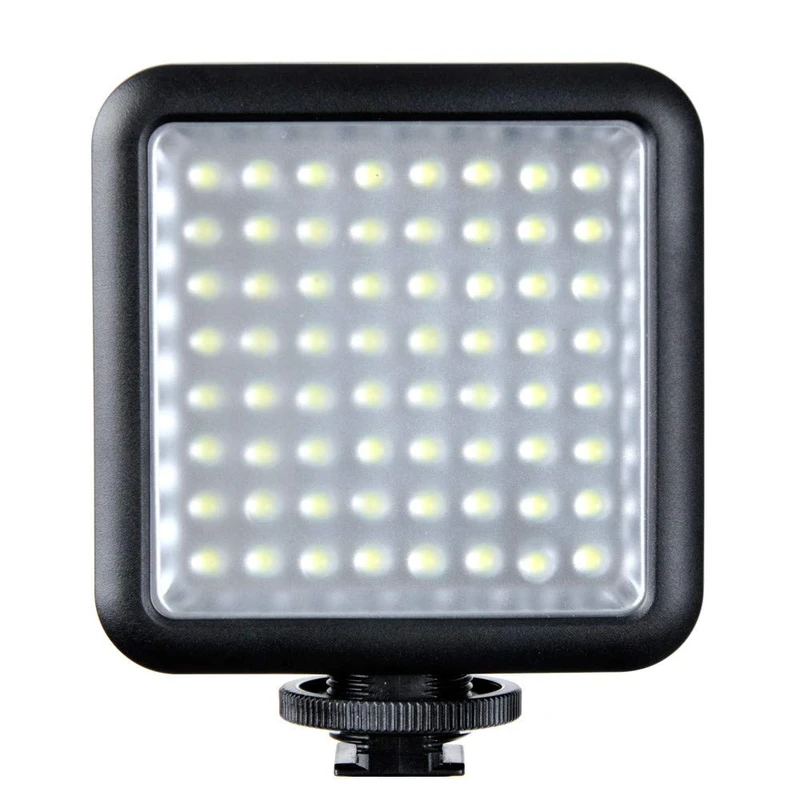 Godox LED64 Macro Flash Black - Flashes (Macro Flash, Black, Universal, 5500K, 4.5 W, Battery/Battery)