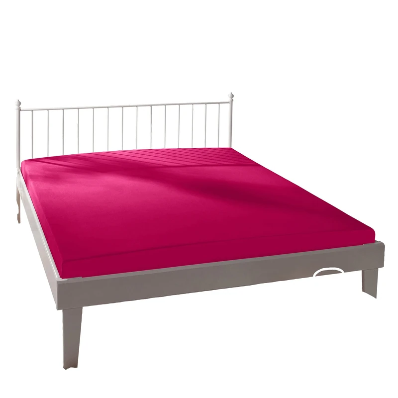 Bassetti Fitted Sheet 576 Fuchsia Cotton/Elastane 180 x 200 cm, 200 x 220 cm, 9239370
