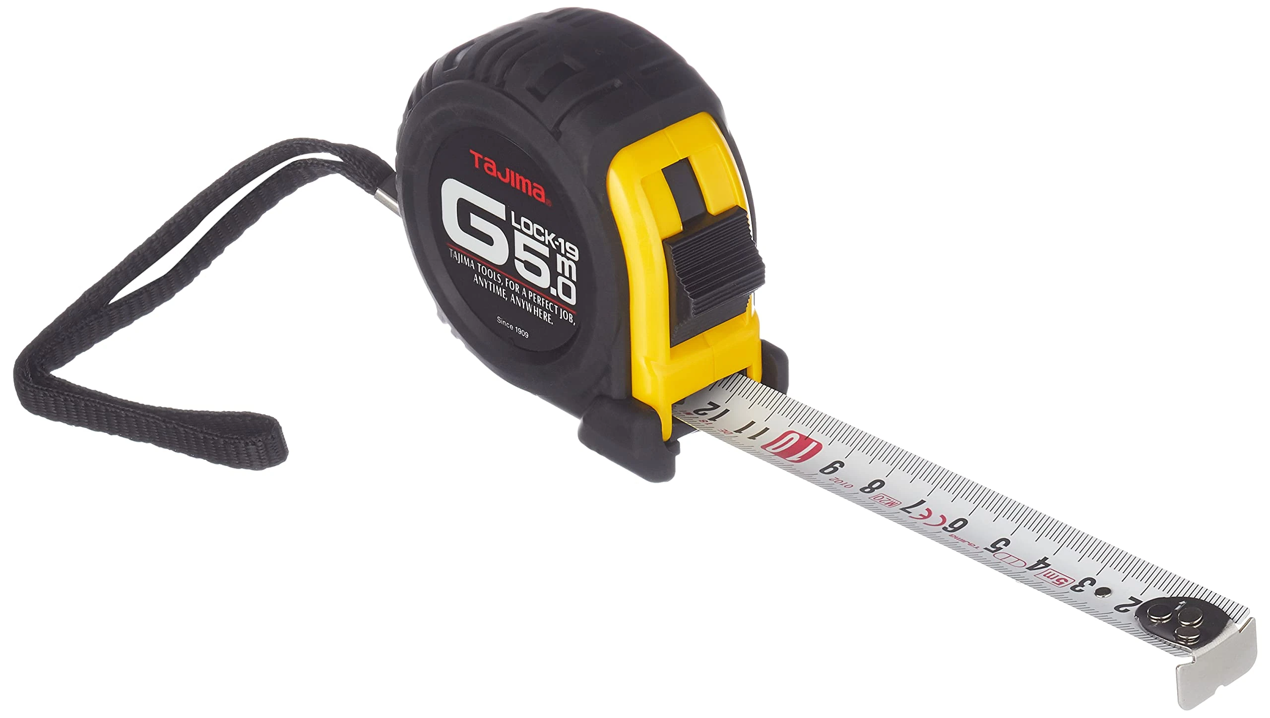 Tajima G9P50MY Shock-Resistant Tape Measure 5 m x 19 mm