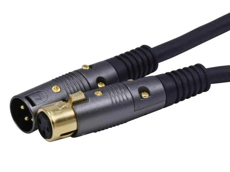 Monoprice XLR to XLR Cable - 45.72M (150ft) M/F, 16AWG Copper Conductors, Gold Plated Connectors - Premier Series