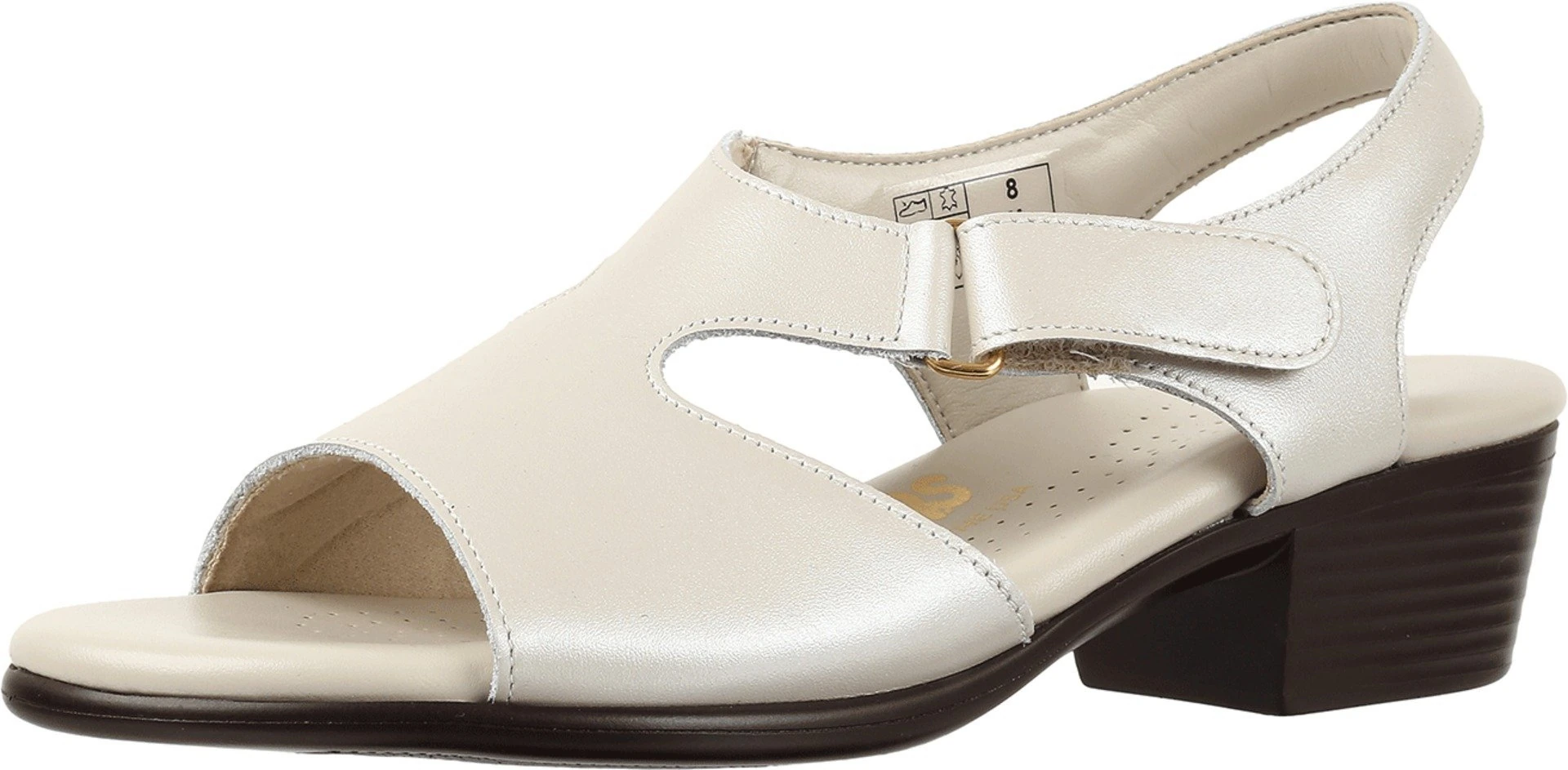 SAS Women's Suntimer - Wide Pearl Bone Sandal 9 Wide Women US