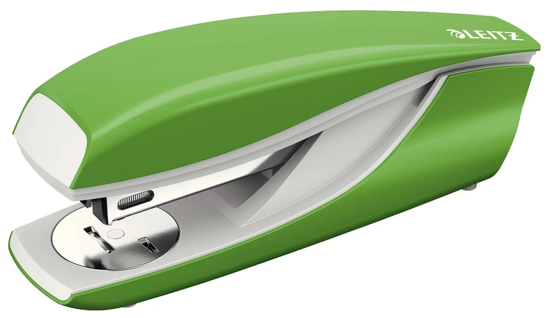 Leitz Office Stapler for 30 Sheets (80 g/m2 paper), Metal Stapler with Plastic Elements, 200 x 24/6 and 26/6 Staples, NeXXt Series, Green, 55020050