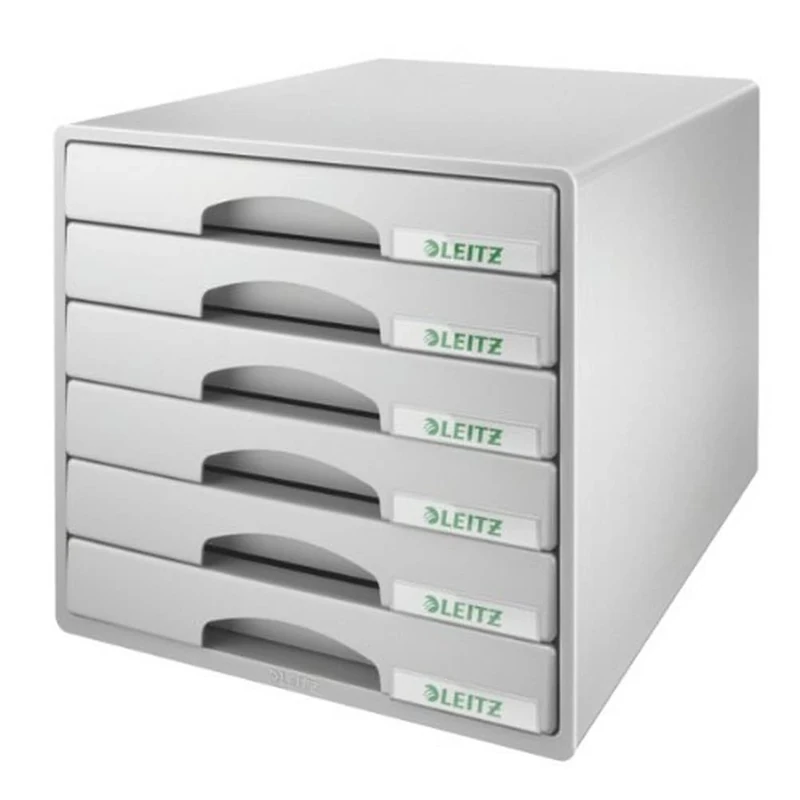 Leitz 6 A4 Drawer Cabinet, Organiser, Plus Range, Grey,52120085