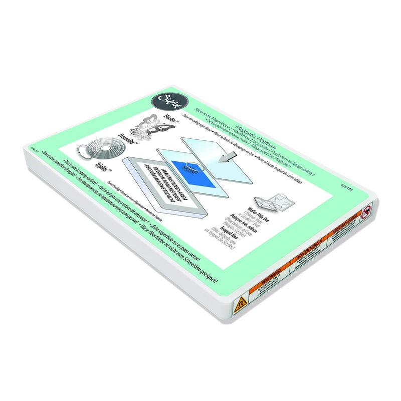 Sizzix Wafer-Thin Dies 656499, One Size, Stainless Steel, Sizzix Magnetic Platform,15 x 17.5 x 1.6 cm