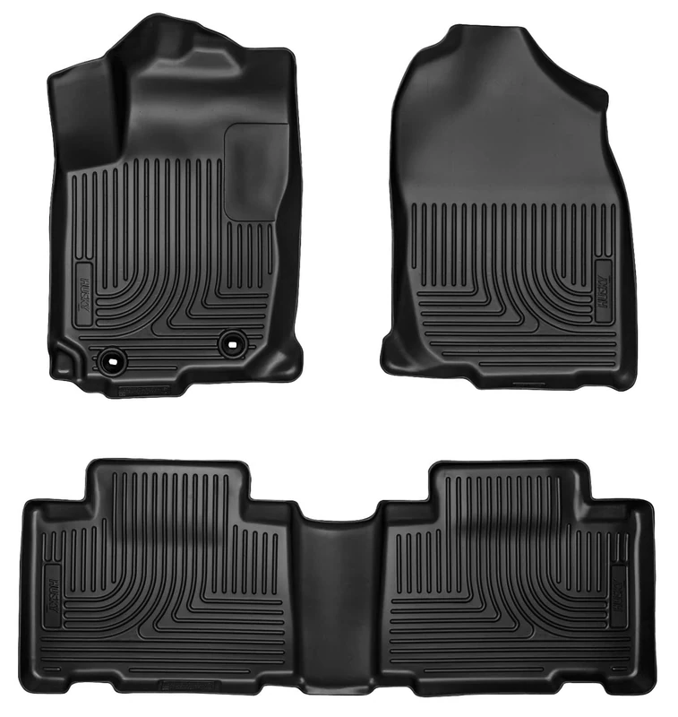 Husky Liners - Weatherbeater | Fits 2013-2018 Toyota RAV4 - Front & 2nd Row Liner - Black, 3 pc. | 98971
