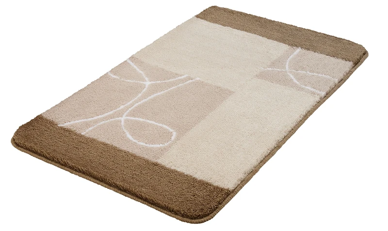 Meusch 2671271311 Curly Bathroom Rug, 70 x 120 cm, Taupe
