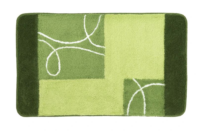 Meusch Curly 2671615360 Bath Mat Bathroom Rug, 60 x 100 cm, Kiwi Green