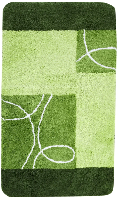 Kleine Wolke Bath mat, Acrylic, Green, 70 x 120 cm (Rechteckig)