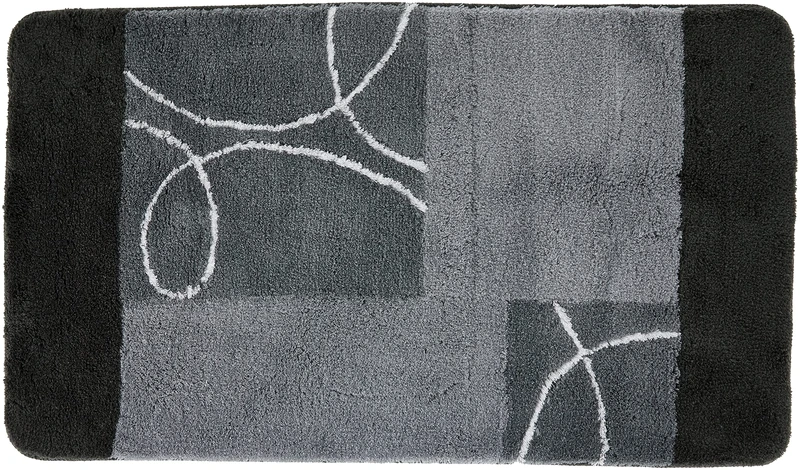 Kleine Wolke Bath mat, Acrylic, Gray, 70 x 120 cm