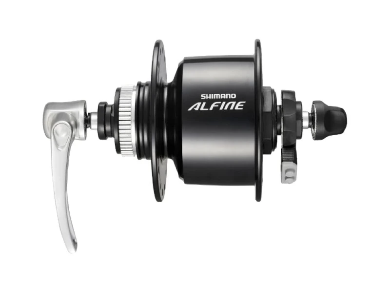 Shimano DH-S501 Alfine, 6v 3w, Centre-Lock disc, 32h, Q/R, black