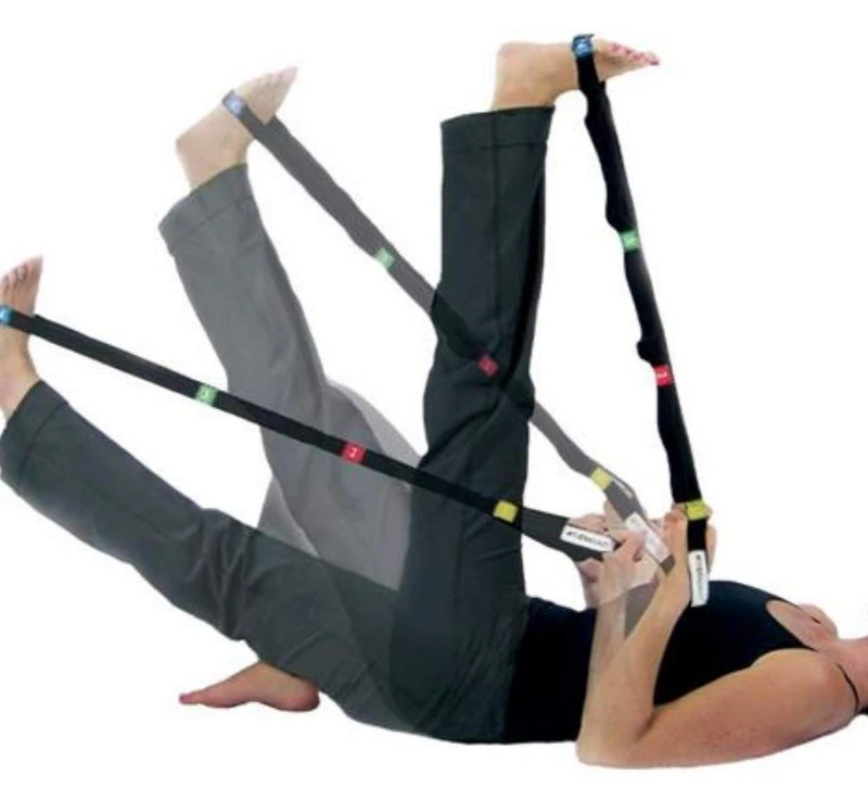 THERABAND Stretch Strap, Marked Workout Strap for Dynamic Exercises, Stretching, Strength Building, At Home Workout Equiptment for Body Control, and Flexibility