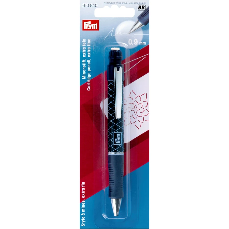 Prym Cartridge Pencil with Refill Cartridges, Purple, White Marking