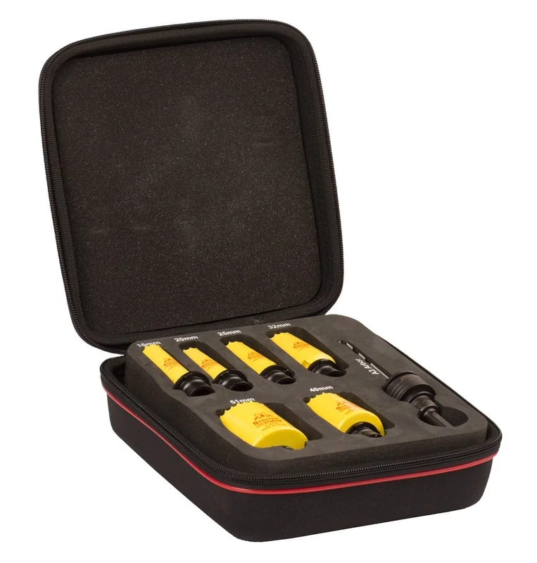 Starrett KS2000E1(A3) Ulti-Mate Electricians Constant Pitch HSS Bi-Metal Holesaw Kit (13 Pieces)