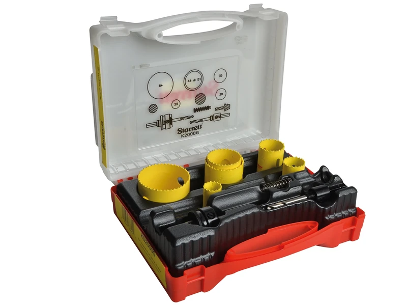 Starrett KS2000G General Purpose Constant Pitch HSS Bi-Metal Holesaw Kit (9 Pieces)