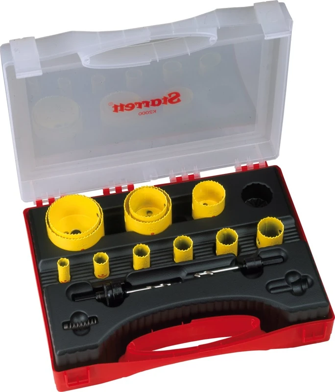 Starrett KS2000DE Deluxe Electricians Constant Pitch HSS Bi-Metal Holesaw Kit (14 Pieces)