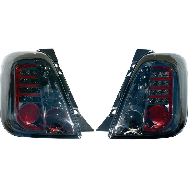 AutoStyle Set LED Tail Lights compatible with Fiat 500 2007- - Smoke - Image 1