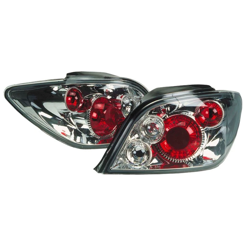 AutoStyle Set Tail Lights compatible with Peugeot 307 excl. Break/SW - Chrome - Image 1