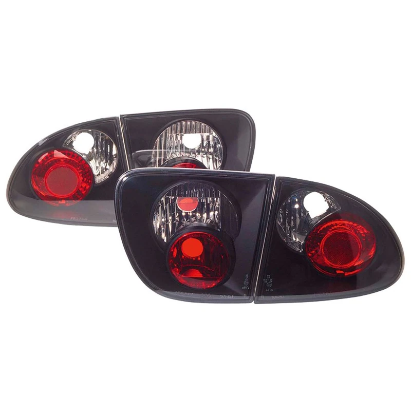 AutoStyle Set Tail Lights compatible with Seat Leon 1M 1999-2005 - Smoke/Black