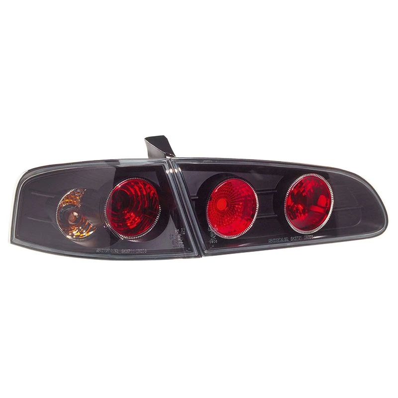 AutoStyle Set Tail Lights compatible with Seat Ibiza 6L 2002-2008 - Black