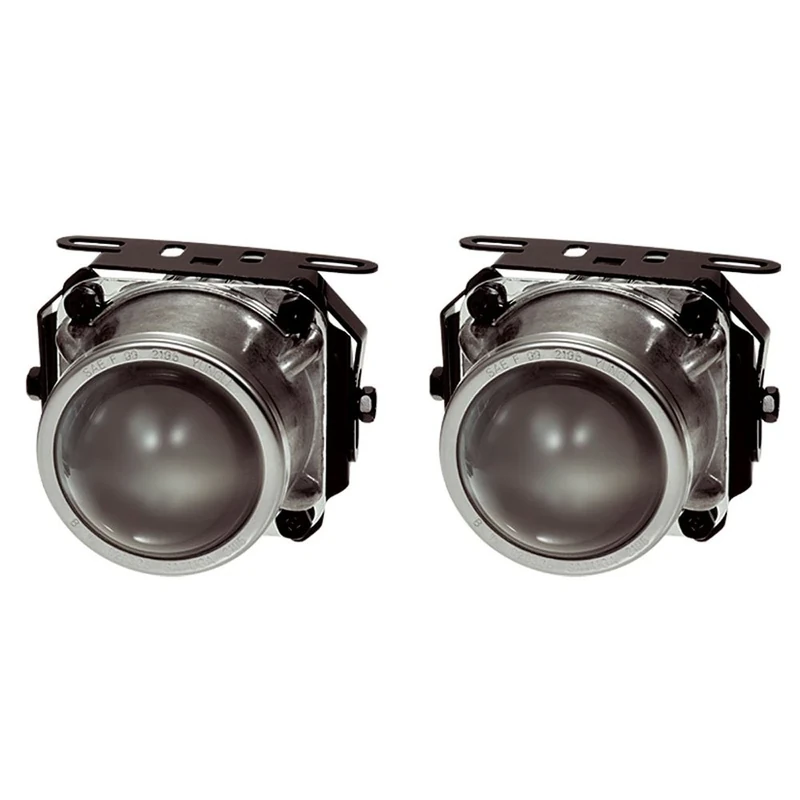 AutoStyle Set Universal Fog Lights Clear H7-12V-55W 74x156mm + ECE-R19 E-Mark