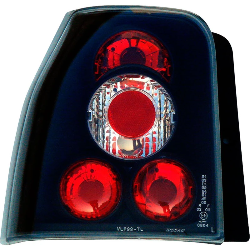 AutoStyle Set Tail Lights compatible with Volkswagen Lupo & Seat Arosa 1998- - Black