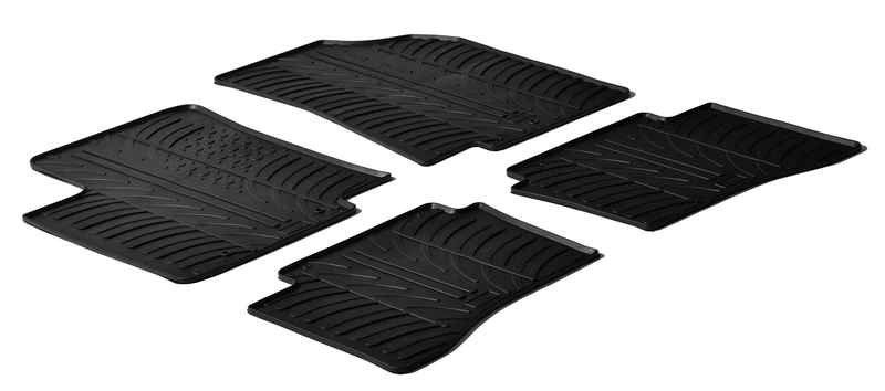 Auto-Style 0236 Set Pasklare Rubber Matten Kia Rio 5-Doors 11-, LHD
