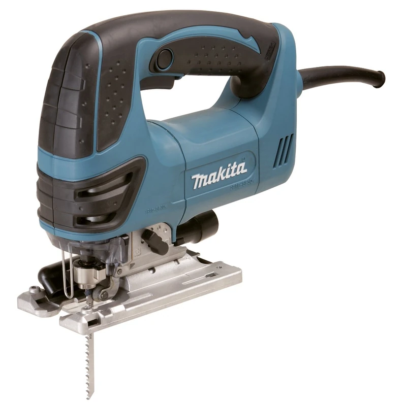 Makita 4350FCTJ Pendelhubstichsäge 135 mm mit LED, 720 W, 230 V, Schwarz, Grün, Silber