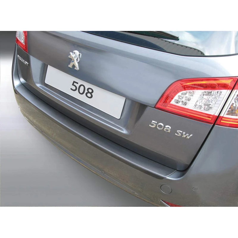 RGM ABS Rear bumper protector compatible with Peugeot 508 SW 2011-2019 Black