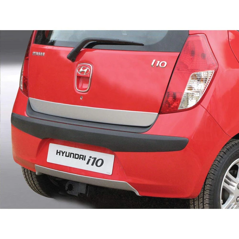 RGM Rear bumper skirt (Diffusor) compatible with Hyundai i10 2008-2011 - silver (ABS)