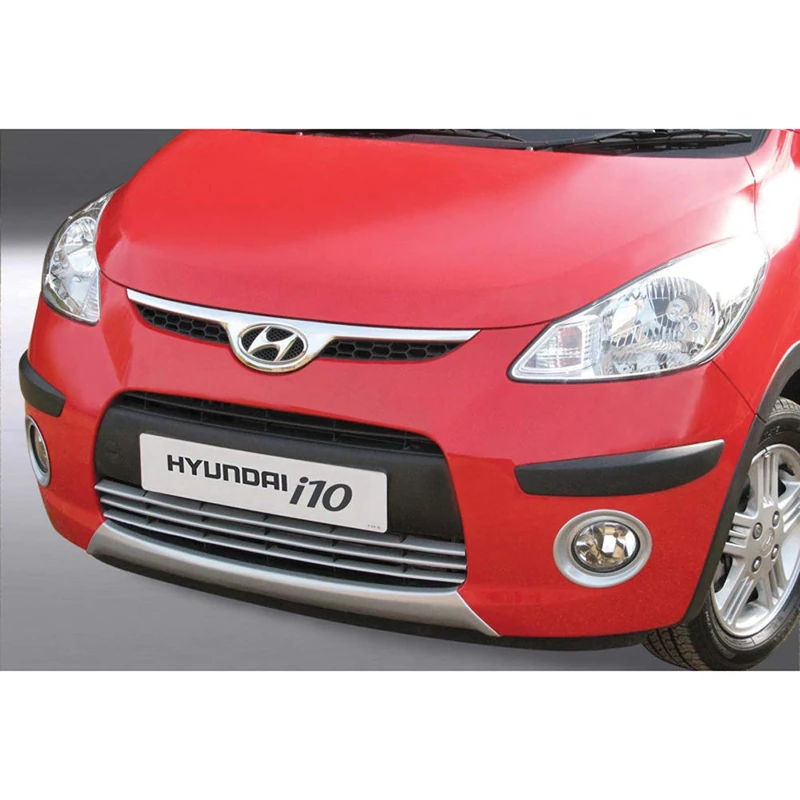 RGM Front spoiler 'Skid-Plate' compatible with Hyundai i10 2008-2011 - silver (ABS)