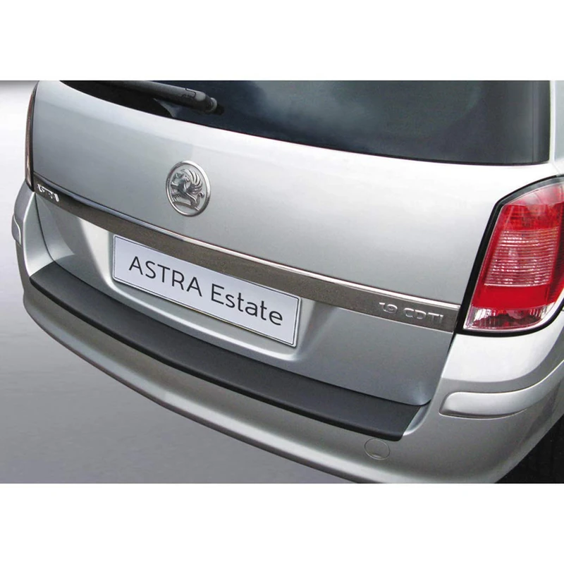 RGM ABS Rear bumper protector compatible with Opel Astra H Wagon Black