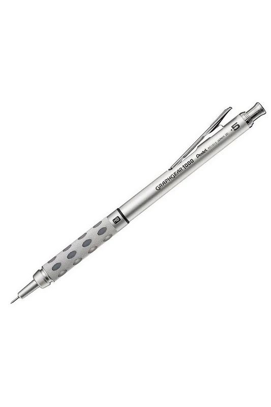 Pentel GraphGear1000 PG1015 Mechanical Pencil in Stainless Steel Case 0.5mm HB Hardness (Pack of 12)